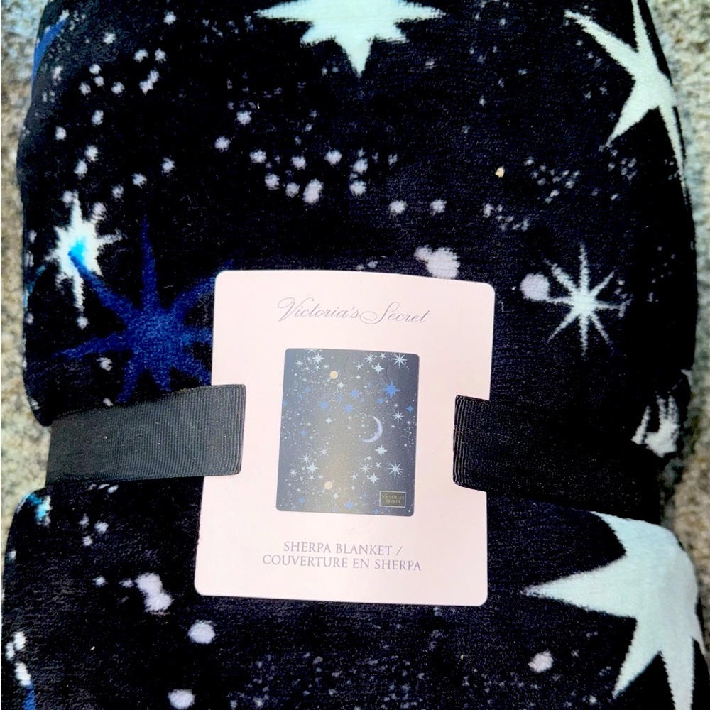 Victoria's Secret Starry Night Sherpa Blanket